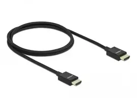 hdmi 8k kabelis - Delock Koaxiales High Speed HDMI Cable 1m Black - 2 nuotrauka