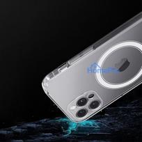 s24 ultra telefonas - OEM Clear Mag Cover MagSafe dėklas Samsung Galaxy S24 Ultra skaidrus (Transparent) - 7 nuotrauka