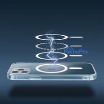 s24 ultra telefonas - OEM Clear Mag Cover MagSafe dėklas Samsung Galaxy S24 Ultra skaidrus (Transparent) - 10 nuotrauka
