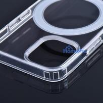 s24 ultra telefonas - OEM Clear Mag Cover MagSafe dėklas Samsung Galaxy S24 Ultra skaidrus (Transparent) - 13 nuotrauka