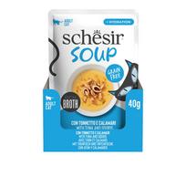 whiskas katems - Schesir Soup tunas su kalmarais katėms, 40 g - 4 nuotrauka