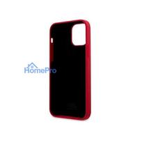 iphone 12 red - Karl Lagerfeld "KLHCP12MSLKLRE Stack Black Logo Silicone Case iPhone 12/ 12 Pro" Red - 2 nuotrauka