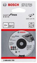 bosch 12v - Šlifavimo diskas metalui Bosch GWS 12V-76, 76x4,0x10mm, 2 vnt. - 3 nuotrauka