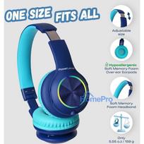 bt ausines - PowerLocus PLED Belaidės ausinės vaikams Mėlynos (Blue) - 2 nuotrauka