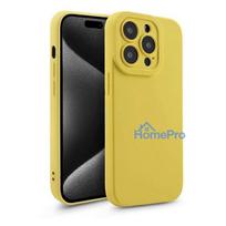 deklai iphone 14 silicone - Fusion Accessories "Softy Case iPhone 14 Pro" Yellow - 2 nuotrauka