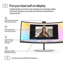 monitorius 7 coliu - HP S7 Pro 734pm 34", WQHD, lenktas (Curved) - 2 nuotrauka