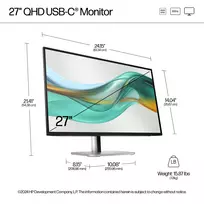 qhd monitorius - HP Series 5 Pro 527pu 27", QHD, USB-C - 7 nuotrauka