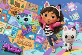 gabbys dollhouse - Trefl Gabby's Dollhouse Friendship in the Cat House 16515, 100 det. - 2 nuotrauka
