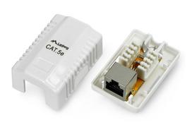 rj45 jungtis - Lanberg FTP Data Box 1 Port Shielded - 4 nuotrauka