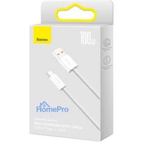 baseus 100w laidas - Baseus Dynamic Series USB-A į USB-C kabelis 100W 1m Baltas (White) - 3 nuotrauka