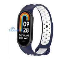 mi band 8 apyranke - Beline Mi Band 8/9 Strap, Mėlynas-Baltas (Blue-White) - 2 nuotrauka