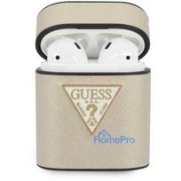 airpods 2 - Guess GUACA2VSATMLLG Saffiano case for Airpods 1/ 2 Beige - 2 nuotrauka