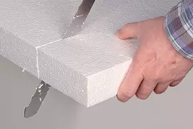 polistirolo peilis - Mineralinės vatos ir polistirolo peilis WOLFCRAFT, dvipusis, 275 mm - 4 nuotrauka