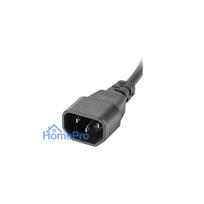 lanberg pdu - Lanberg PDU-05F-0200-IEC-BK Maitinimo paskirstymo įrenginys 19" 1U 10A 2m 5x Schuko Juodas (Black) - 2 nuotrauka