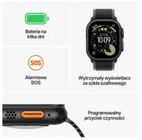 apple watch ultra 3 - Apple Watch Ultra 3 GPS + Cellular 49mm Natural Titanium Light Blue (mėlynas) - 3 nuotrauka