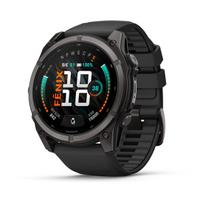 karbon - Garmin Fenix 9 51mm AMOLED Carbon Grey DLC Titanium Black (juodas) - 2 nuotrauka
