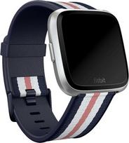 laikrodzio apyrankes fitbit - Fitbit Versa Woven Hybrid Band Pink Navy Large - 2 nuotrauka