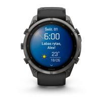 fenix 9 pro 51 - Garmin Fenix 9 Pro 51mm AMOLED Sapphire Black Titanium (juodas) - 2 nuotrauka