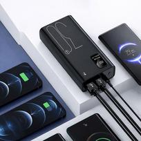 power bank 30000mah - Reach RR-H34B, 30000mAh, 22.5W, juoda - 4 nuotrauka