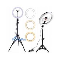 bluetooth pultelis - Goapa LED Ring Light F-260 su trikoju ir Bluetooth pulteliu 26cm - 2 nuotrauka