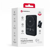 magsafe baterija - Forcell F-Energy MagStand QI2 F5K10, 5000mAh, 20W, juodas (black) - 2 nuotrauka