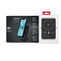 magsafe baterija - Forcell F-Energy MagStand QI2 F5K10, 5000mAh, 20W, juodas (black) - 7 nuotrauka