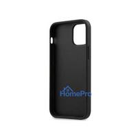stitch telefono deklas - Guess "GUHCP12SVSATMLBK Saffiano V Stitch Cover iPhone 12 Mini" Black - 3 nuotrauka
