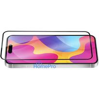 iphone 15 ekrano apsauga - Fusion Accessories "Fusion 5D Glass Screen Protector Apple iPhone 15 Pro" Black - 3 nuotrauka