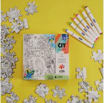 delione 3 - Peliko CIY 40870670 dėlionė su flomasteriais, 54 det. - 3 nuotrauka