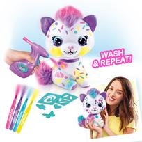 aerografas - Pliušinis žaislas Canal Toys Airbrush Plush Kitty, įvairių spalvų, 25 cm - 10 nuotrauka