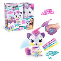 aerografas - Pliušinis žaislas Canal Toys Airbrush Plush Kitty, įvairių spalvų, 25 cm - 13 nuotrauka