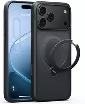 iphone 17 pro max deklas - Burga Torras Ostand Q3 Spin, juodas – iPhone 18 Pro Max - 2 nuotrauka