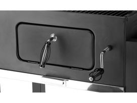 rukyklos - LUND DELUXE Anglinė kepsninė su rūkykla 62 cm, Juoda (Black) - 6 nuotrauka