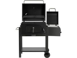 rukyklos - LUND DELUXE Anglinė kepsninė su rūkykla 62 cm, Juoda (Black) - 7 nuotrauka
