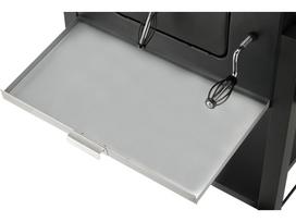 rukyklos - LUND DELUXE Anglinė kepsninė su rūkykla 62 cm, Juoda (Black) - 8 nuotrauka