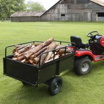 vezimelis traktoriaus - Vevor Plieninė priekabėlė sodo traktoriukui, 340 kg - 5 nuotrauka