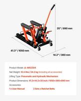 rampa automobiliui - VEVOR Hidraulinis ir pneumatinis motociklo keltuvas 1500 kg - 6 nuotrauka