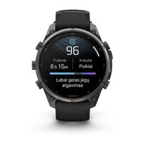 garmin ismanieji laikrodziai - Garmin Fenix 9 Pro inReach 47mm Carbon Gray DLC Titanium Black/Pebble Grey (pilkas) - 3 nuotrauka