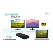 usb c 3 2 gen 2 kabelis - i-tec USB 3.0 / USB-C / Thunderbolt, 3x 4K Docking Station Gen 2 + Power Delivery 100W CATRIPLE4KDOCKPD2 Pilka (Grey) - 7 nuotrauka