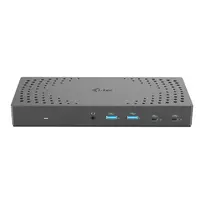 usb c 3 2 gen 2 kabelis - i-tec USB 3.0 / USB-C / Thunderbolt, 3x 4K Docking Station Gen 2 + Power Delivery 100W CATRIPLE4KDOCKPD2 Pilka (Grey) - 10 nuotrauka