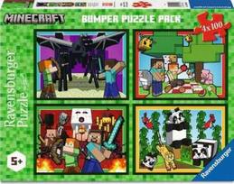 Ravensburger Minecraft Adventures, 4 x 100 det.