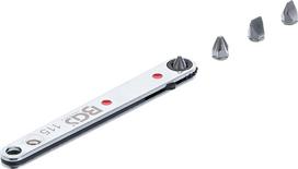atsuktuvas - Bgs Technic Terkšlinis atsuktuvas | itin plonas | 6.3 mm (1/4") su 4 specialiais antgaliais (115) - 5 nuotrauka