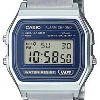 blue iconic - CASIO VINTAGE A158WEA-2EF Sidabras (Silver) - 6 nuotrauka