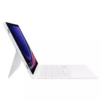tab s10 lite - Samsung Book Cover Klaviatūra Galaxy Tab S9/S9 FE/S10 FE/S10 Lite Balta (White) - 5 nuotrauka