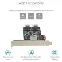 pcie laidas - StarTech 8 PORT SATA 6GBPS PCIE CARD/. - 5 nuotrauka