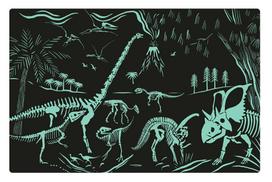 delione dinozauras - APLI KIDS tamsoje šviečianti dėlionė Dinozaurai, 60 det., APLI19435 - 3 nuotrauka