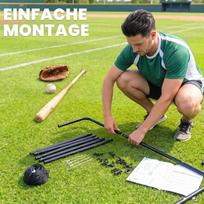 spalvoti kamuoliukai - Futbolo vartai HOMCOM Kickback Rebounder, 75x126 cm, Juodas (Black) - 5 nuotrauka