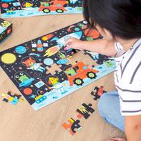 apli kids - APLI Kids Dark Space tamsoje šviečianti dėlionė - 2 nuotrauka