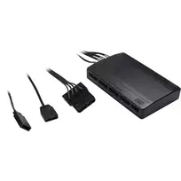 korpuso ventiliatoriai rgb - Inter-Tech Argus RS-04 RGB 120mm Black (juodas) - 8 nuotrauka