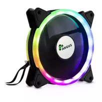 korpuso ventiliatoriai rgb - Inter-Tech Argus RS-04 RGB 120mm Black (juodas) - 9 nuotrauka